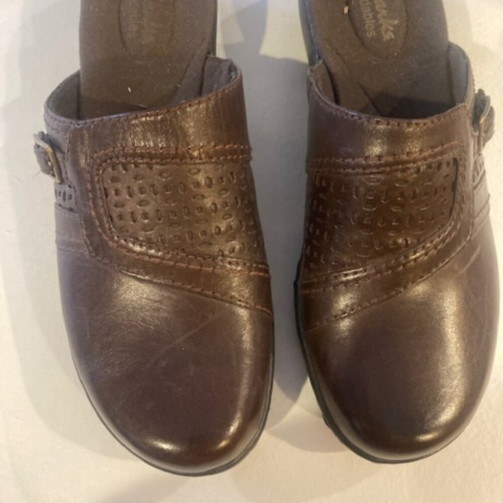 Clarks Bendables Brown Mule, 7.5M
